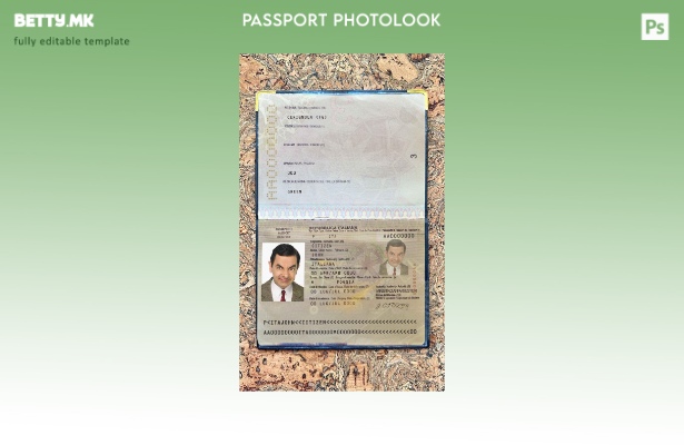 Шаблон за изглед на фотографија од пасош во Италија во модерен стил